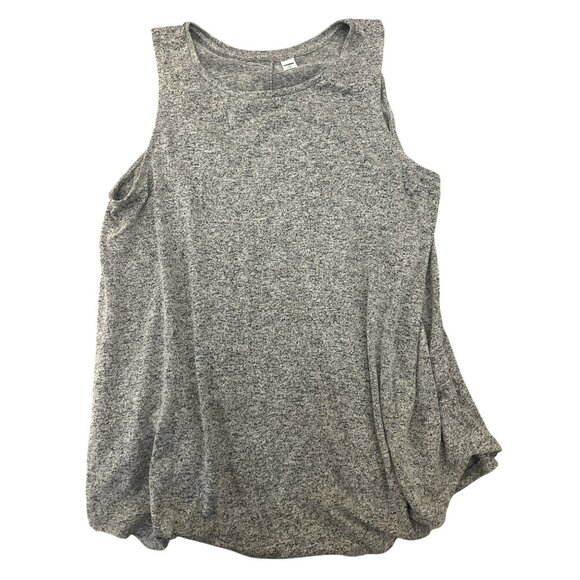 Old Navy Luxe Womens Grey Sleeveless Top XL Soft & Flowing Basic Solid Print - Picture 1 of 3